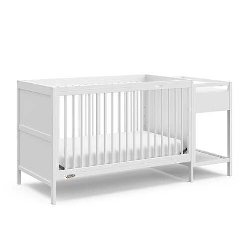 Rent to own Graco - Fable 4-in-1 Convertible Crib and Changer - White