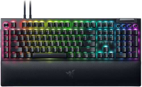 Rent to own Razer - BlackWidow V4 Pro Full Size Wired Mechanical Green Switch Gaming Keyboard with Chroma RGB - Black