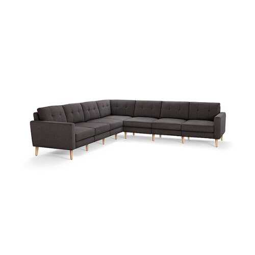 Rent to own Burrow - Mid-Century Nomad 7-Seat Corner Sectional - Charcoal