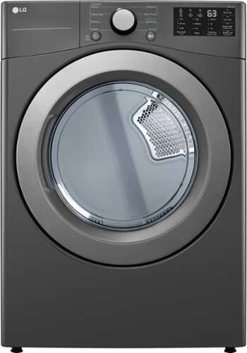 Rent to own LG - 7.4 Cu. Ft. Smart Electric Dryer with FlowSense Duct Clogging Indicators - Middle Black