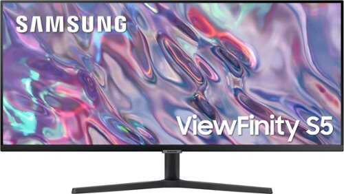 Samsung - 34" ViewFinity S50GC Ultra-WQHD 100Hz AMD FreeSync Monitor with HDR10 (DisplayPort, HDMI)