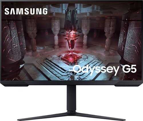 Samsung - Odyssey 32" G51 LED QHD 165Hz 1ms  AMD FreeSync Premium Gaming Monitor with HDR 10