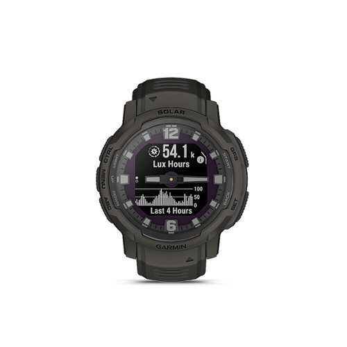 Garmin - Instinct Crossover Solar 45mm Smartwatch Fiber-reinforced Polymer - Graphite