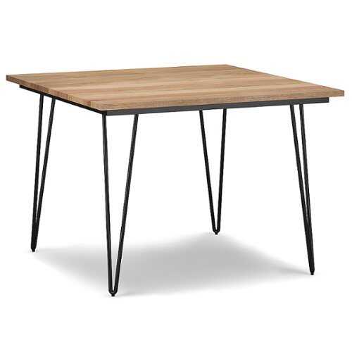 Rent to own Simpli Home - Hunter 42 inch Square Dining Table - Natural