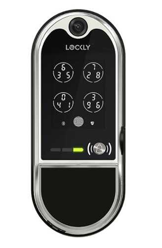 Rent to own Lockly - Vision Elite Smart Lock Deadbolt with App/Electronic Guest/Key/Touchscreen - Satin Nickel