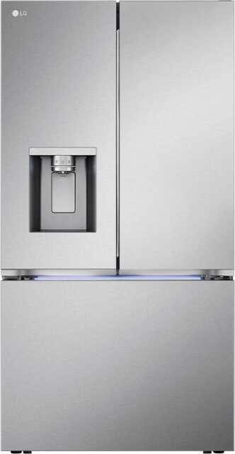 Rent to own LG - 25.5 Cu. Ft. French Door Counter-Depth MAX Smart Refrigerator with Triple Ice Makers - Stainless steel