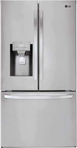 Rent to own LG - 27.7 Cu. Ft. French Door Smart Refrigerator with External Ice and Water - Stainless steel