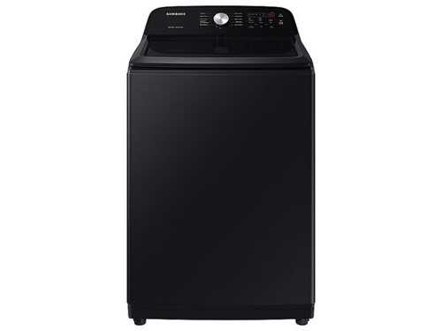Rent to own Samsung - 5.0 cu. ft. Large Capacity Top Load Washer with Deep Fill and EZ Access Tub - Brushed Black