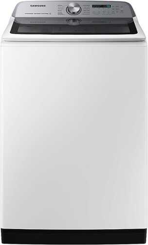 Rent to own Samsung - 5.1 cu. ft. Smart Top Load Washer with ActiveWave Agitator and Super Speed Wash - White