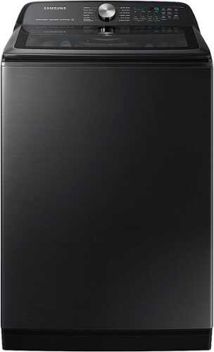 Rent to own Samsung - 5.2 cu. ft. Large Capacity Smart Top Load Washer with Super Speed Wash - Brushed Black