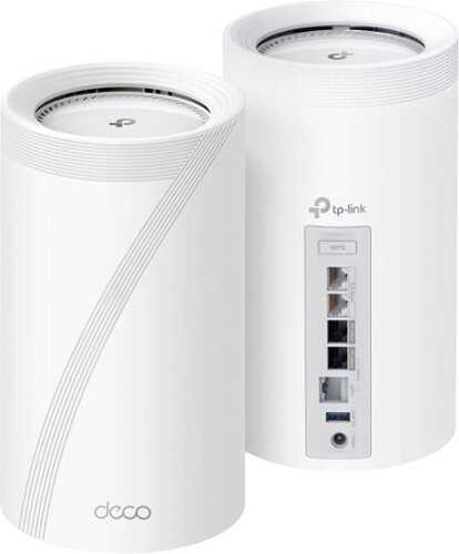 Rent to own TP-Link - Deco BE95 BE33000 Quad-Band Mesh Wi-Fi 7 System (2-Pack) - White