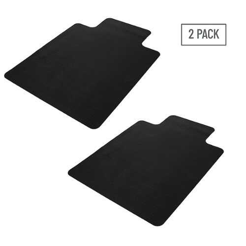 Rent to own Mind Reader 9-to-5 Collection, Office Chair Mat, Anti-Skid Floor Protector, 47.5 x 35.5, Set of 2, PVC - Black