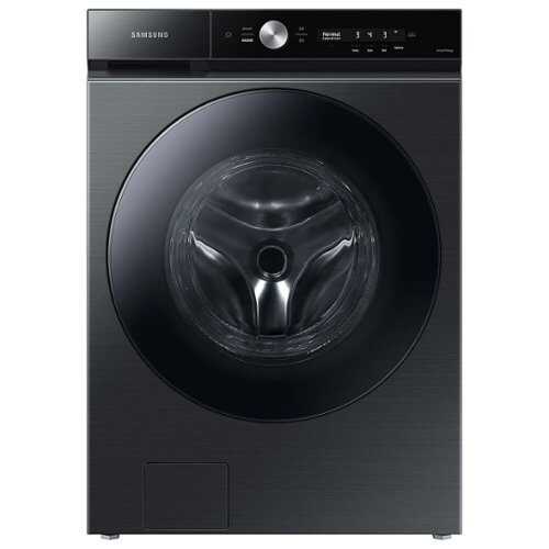 Rent to own Samsung - Bespoke 5.3 cu. ft. Ultra Capacity Front Load Washer with Super Speed Wash and AI Smart Dial - Brushed Black