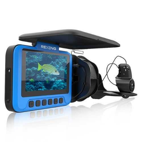 Rent to own Rexing - FC1 Underwater Fishing Camera w/ Winding Spool & 720p@30fps HD Video Recording - Blue