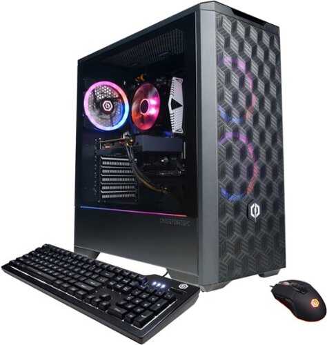 CyberPowerPC - Gamer Master Gaming Desktop - AMD Ryzen 3 4100 - 8GB Memory - NVIDIA GeForce GTX 1650 - 500GB SSD - Black