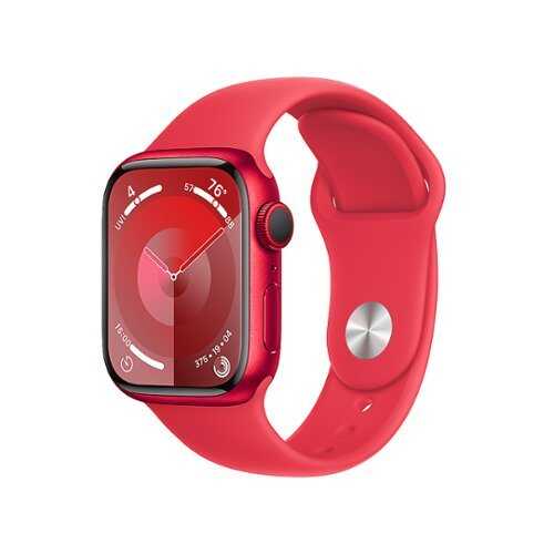 Rent to own Apple Watch Series 9 GPS + Cellular 41mm (PRODUCT)RED Aluminum Case with (PRODUCT)RED Sport Band - S/M - (PRODUCT)RED