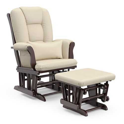 Rent to own Storkcraft - Tuscany Glider and Ottoman - Espresso/Beige