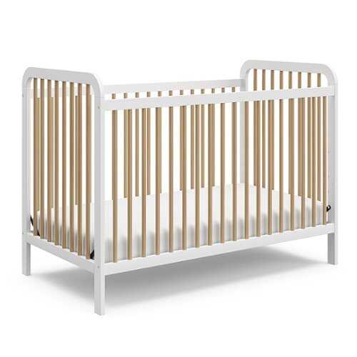 Rent to own Storkcraft - Pasadena 3-in-1 Convertible Crib - White/Driftwood