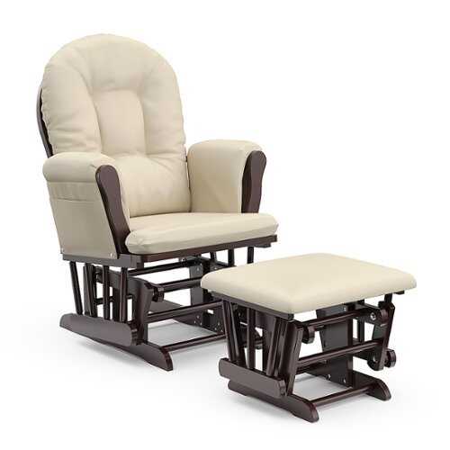 Rent to own Storkcraft - Hoop Glider and Ottoman - Espresso/Beige