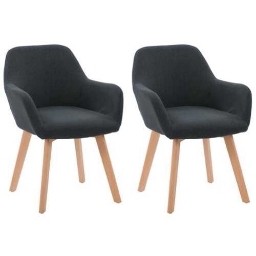 Rent to own CorLiving - Ayla Upholstered Side Chair - Dark Grey