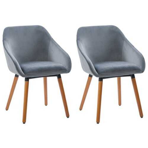 Rent to own CorLiving - Ayla Velvet Side Chair - Grey
