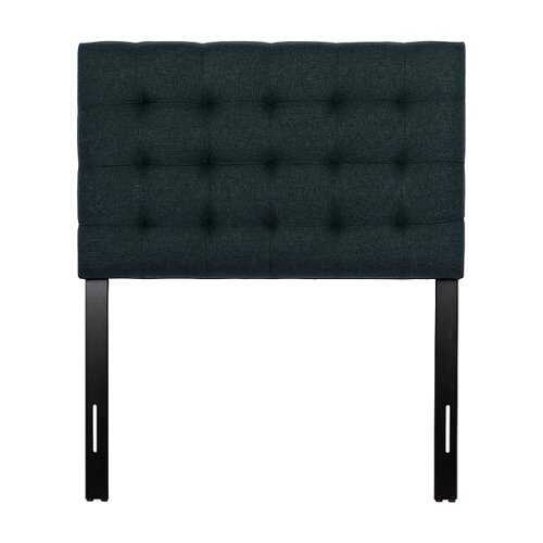 Rent to own CorLiving - Valencia Square Tufted Upholstered Twin Headboard - Blue