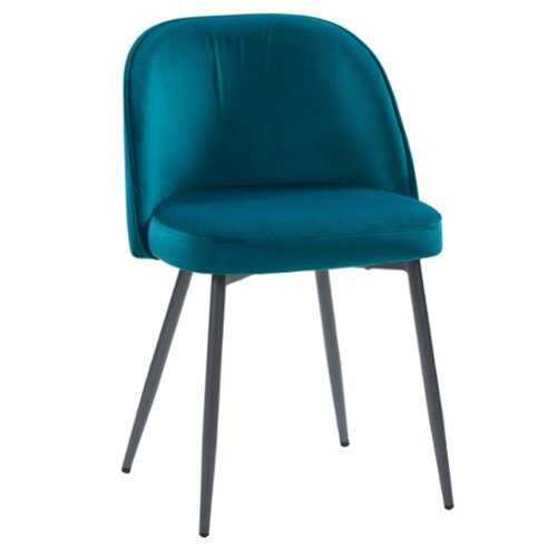 Rent to own CorLiving - Ayla Velvet Upholstered Side Chair - Teal