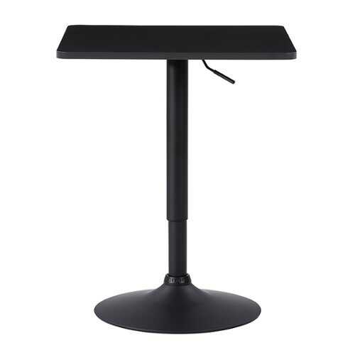 Rent to own CorLiving - Square Adjustable Pedestal Dining Table - Black