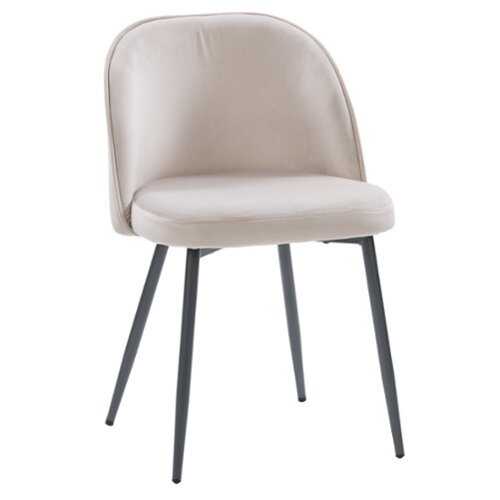 Rent to own CorLiving - Ayla Velvet Upholstered Side Chair - Greige