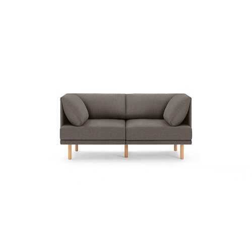 Rent to own Burrow - Contemporary Range 2-Seat Sofa - Heather Charcoal