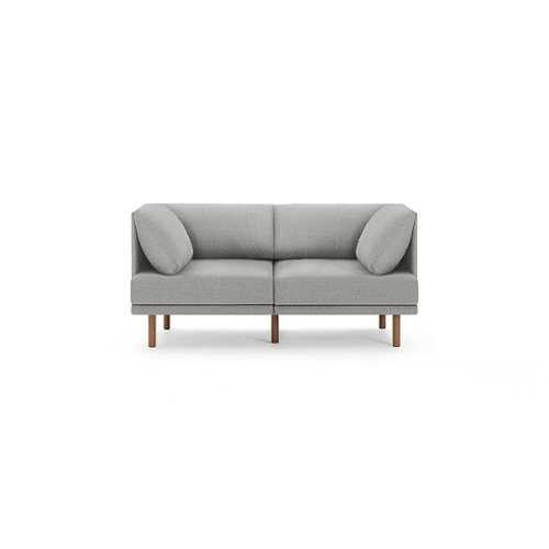 Rent to own Burrow - Contemporary Range 2-Seat Sofa - Stone Gray