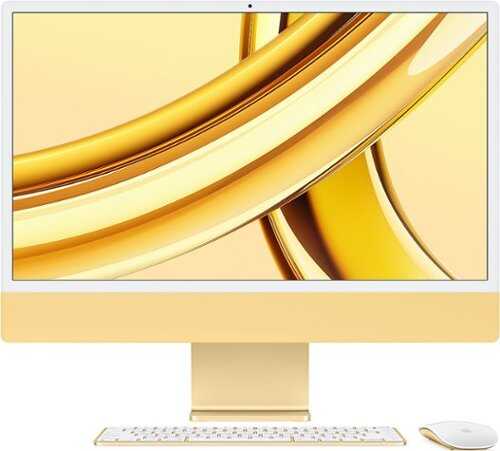 Rent to own Apple - iMac 24" All-in-One - M3 chip - 8GB Memory - 256GB (Latest Model) - Yellow