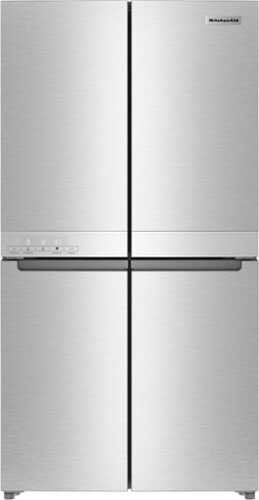 Rent to own KitchenAid - 19.4 Cu. Ft. Bottom-Freezer 4-Door French Door Refrigerator - PrintShield Finish Stainless Steel
