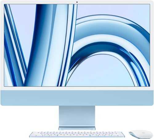 Rent to own Apple - iMac 24" All-in-One - M3 chip 10-Core - 8GB Memory - 256GB - Blue