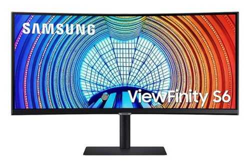 Rent to own Samsung - ViewFinity S65UA 34" LED Curved Ultra-WQHD FreeSync Monitor with HDR10 (USB Type-C, HDMI, DisplayPort, LAN, USB) - Black