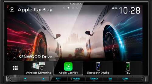 Rent to own Kenwood - 6.8" - Android Auto & Apple CarPlay - Built-in Bluetooth - In-Dash Digital Media Receiver with Maestro Compatibility - Black