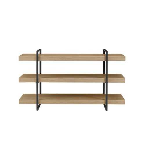 Walker Edison Minimalist FloatingShelf Bookcase Coastal Oak