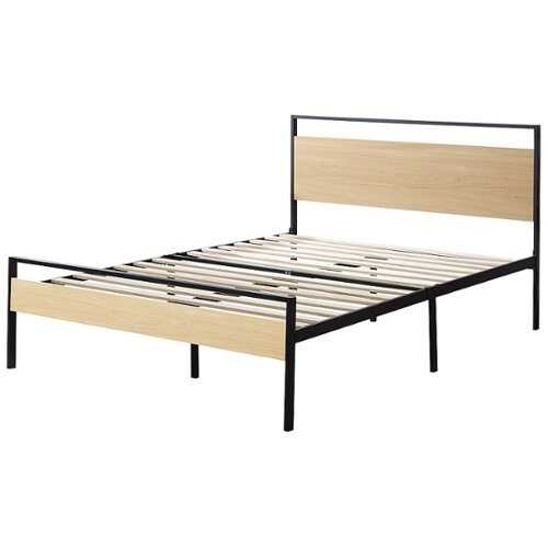 Rent to own Brookside - Nora Metal & Wood Platform Full  Bed - Natural