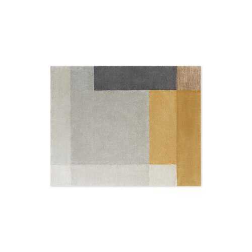 Rent to own Burrow - Block Party Rug  8' x 10' - Gray & Yellow