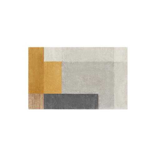 Rent to own Burrow - Block Party Rug  5' x 8' - Gray & Yellow
