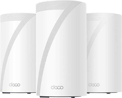 Rent to own TP-Link - Deco BE85 BE22000 Tri-Band Mesh Wi-Fi 7 System (3-Pack) - White