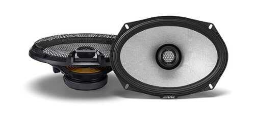 Rent to own Alpine - R-Series 6x9" 2-Way Hi-Resolution Coax Car Speakers with Glass Fiber Reinforced Cone (Pair) - Black