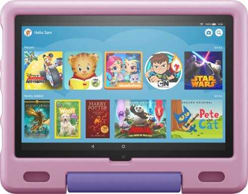 Rent to own Amazon - Fire 10 Kids – 10.1” Tablet – ages 3-7 (2021) with Kid-Proof Case Wi-Fi 32 GB - Lavender