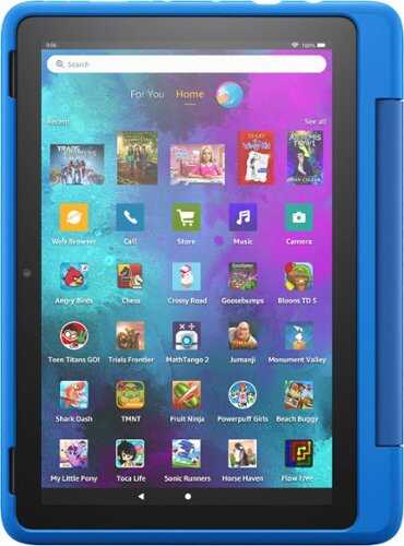 Rent to own Amazon - Fire 10 Kids Pro – 10.1” Tablet – ages 6+ (2021) with Kid-Friendly Case Wi-Fi 32 GB - Intergalactic