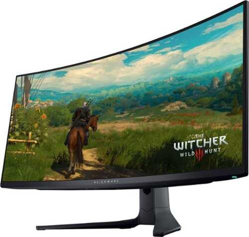 Rent to own Alienware - AW3423DWF 34" Quantum Dot OLED Curved Ultrawide Gaming Monitor - 165Hz - AMD FreeSync Premium Pro - VESA - HDMI,USB - Dark Side of the Moon