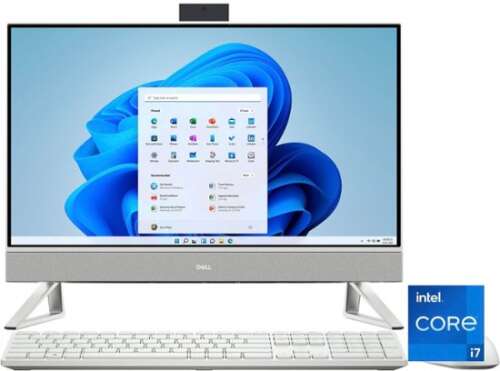 Rent to own Dell - Inspiron 23.8" Touch screen All-In-One Desktop - 13th Gen Intel Core i7 - 16GB Memory - 512GB SSD - White