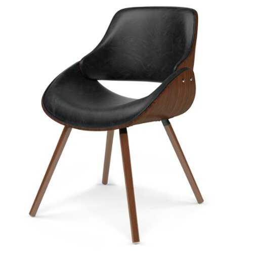 Rent to own Simpli Home - Malden Bentwood Dining Chair with Wood Back - Distressed Black