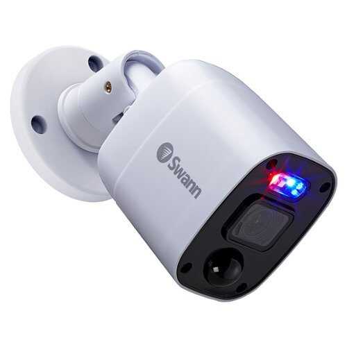 Rent To Own - Swann - Enforcer 1080p Full HD DVR Add-On Bullet Security Camera for Home Surveillance Systems - White