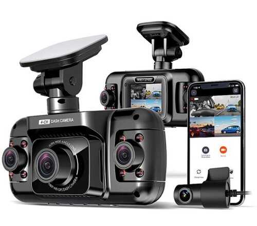Rent to own Rexing - R4 4 Channel Dash Cam W/ All Around 1080p Resolution, Wi-Fi, and GPS - Black