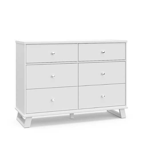 Rent to own Storkcraft - Modern 6 Drawer Dresser - White